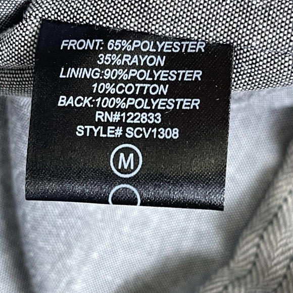 Foreign Exchange Five Button Vest Mens M Gray Herringbone Pattern Pockets NWT - Picture 8 of 10